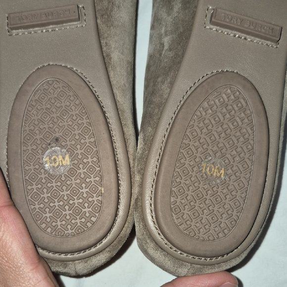 Tory Burch Taupe Suede Flats - Picture 7 of 10